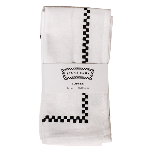 Logo Frame Check Pack Napkin crafted for coordinated table settings, adds texture and personality alongside plates bowls and glassware