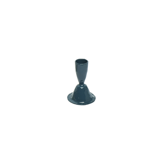 Candle Holder Blue - Sml decorative candle holder, with a distinctive, well-considered design that adds personality to everyday spaces; brings color and height to a table or mantel while giving taper candles a distinctive base.