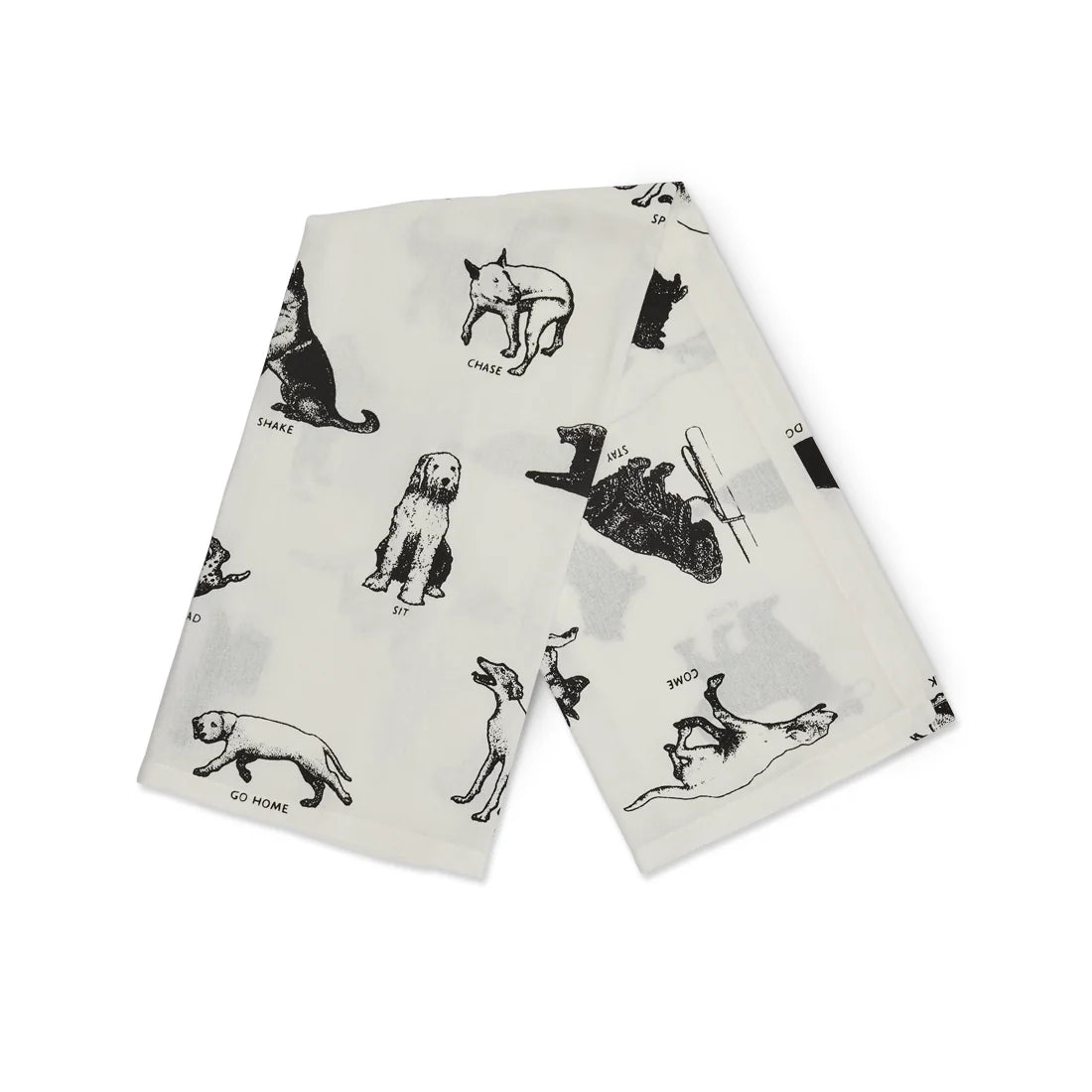 DOG TRICKS TEA TOWEL