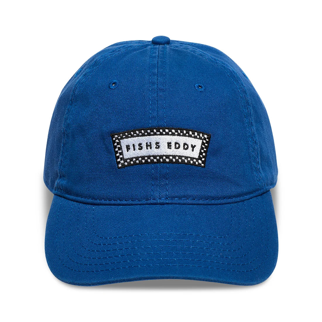DAD HAT - CHECK LOGO - ROYAL BLUE