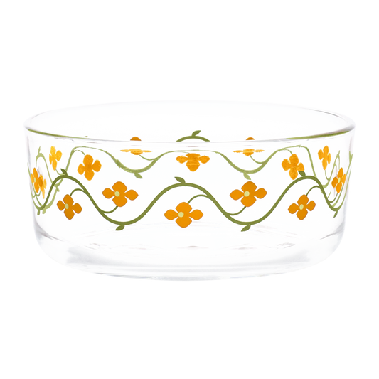 Vintage Floral - Loretta Storage Bowl with Lid versatile tableware, with a clean, polished finish and distinctive shape or artwork; useful for cereal, soup, snacks, sides, desserts, or everyday prep and serving. Alternate product view shows more of the shape, finish, and design details.