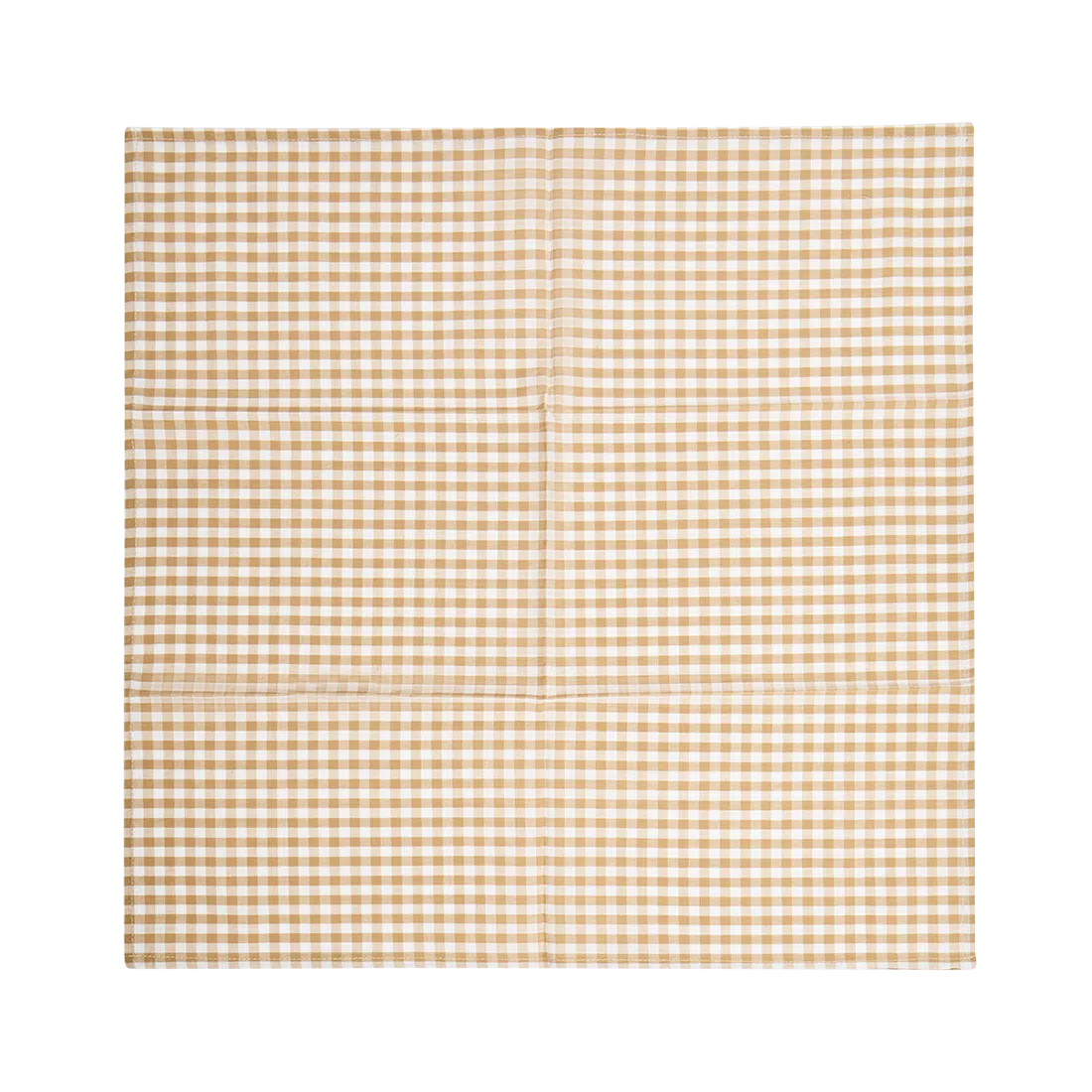 4pk Gingham Napkins - Tan table linen, with eye-catching graphics or color designed to feel useful as well as expressive; brings color and pattern to place settings while remaining practical for everyday meals and entertaining.
