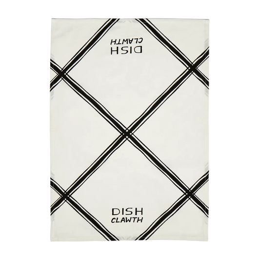 Brooklynese - Dish Cloth serving and catchall piece, with a clean, polished finish and distinctive shape or artwork; useful for snacks and small bites, or for organizing jewelry, keys, and countertop essentials. Alternate product view shows more of the shape, finish, and design details.