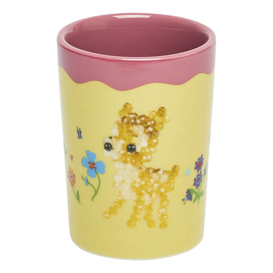 Fishs Eddyxsusan Alexandra Deer Dear Cup ceramic drinkware, with a clean, polished finish and distinctive shape or artwork; a comfortable everyday choice for coffee, tea, cocoa, or desk-side sipping. Alternate product view shows more of the shape, finish, and design details.