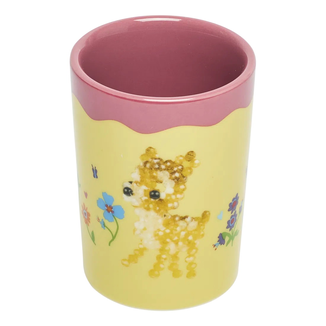Fishs Eddyxsusan Alexandra Deer Dear Cup ceramic drinkware, with a clean, polished finish and distinctive shape or artwork; a comfortable everyday choice for coffee, tea, cocoa, or desk-side sipping. Additional view helps show the profile, scale, and decorative details.