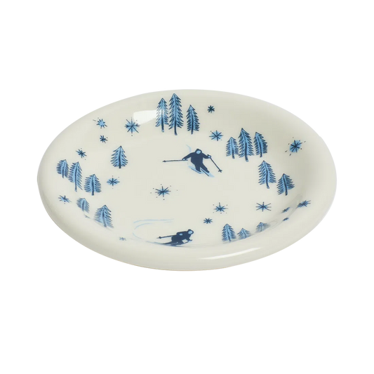 Ski Mini Mini Plate tableware, with a clean, polished finish and distinctive shape or artwork; a useful size for meals, appetizers, desserts, snacks, or layered place settings. Alternate product view shows more of the shape, finish, and design details.