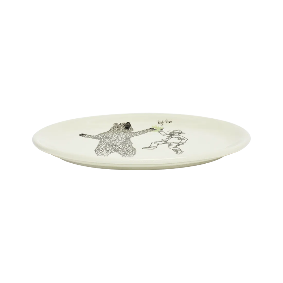 Teddy Roosevelt - Teddy & Bear Plate tableware, with a clean, polished finish and distinctive shape or artwork; a useful size for meals, appetizers, desserts, snacks, or layered place settings. Additional view helps show the profile, scale, and decorative details.