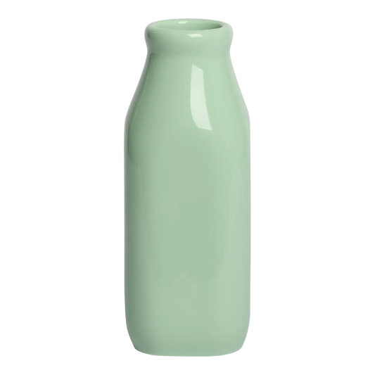 Farmers Market - Milk Jug - Mint pouring vessel, with a clean, polished finish and distinctive shape or artwork; handy for cream, milk, sauces, small-batch drinks, or as a compact tabletop accent. Alternate product view shows more of the shape, finish, and design details.