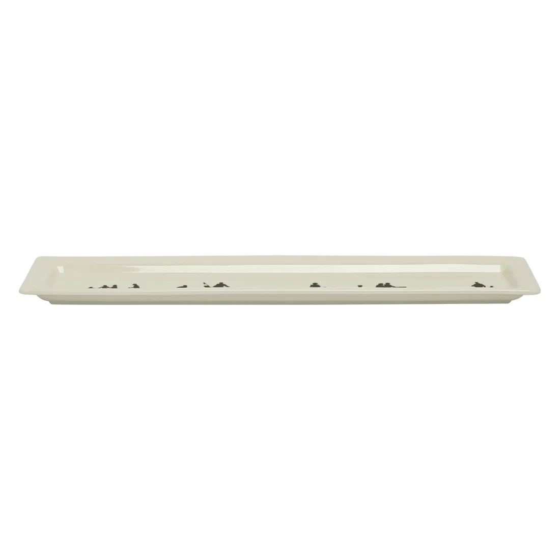 Pedestrians - Tray serving and catchall piece, with a clean, polished finish and distinctive shape or artwork; useful for snacks and small bites, or for organizing jewelry, keys, and countertop essentials. Additional view helps show the profile, scale, and decorative details.