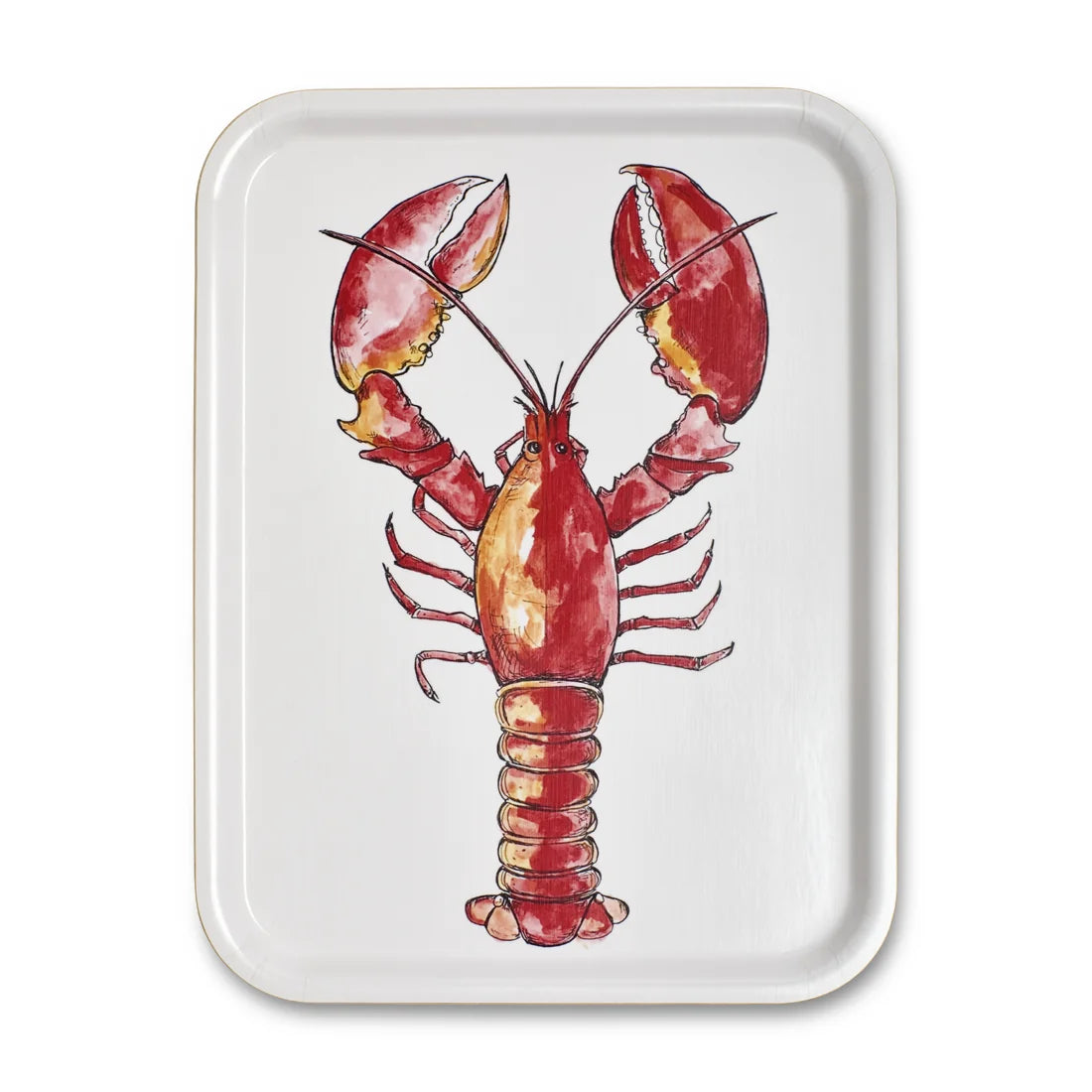 SHELLY LOBSTER TRAY (16.9"x13")