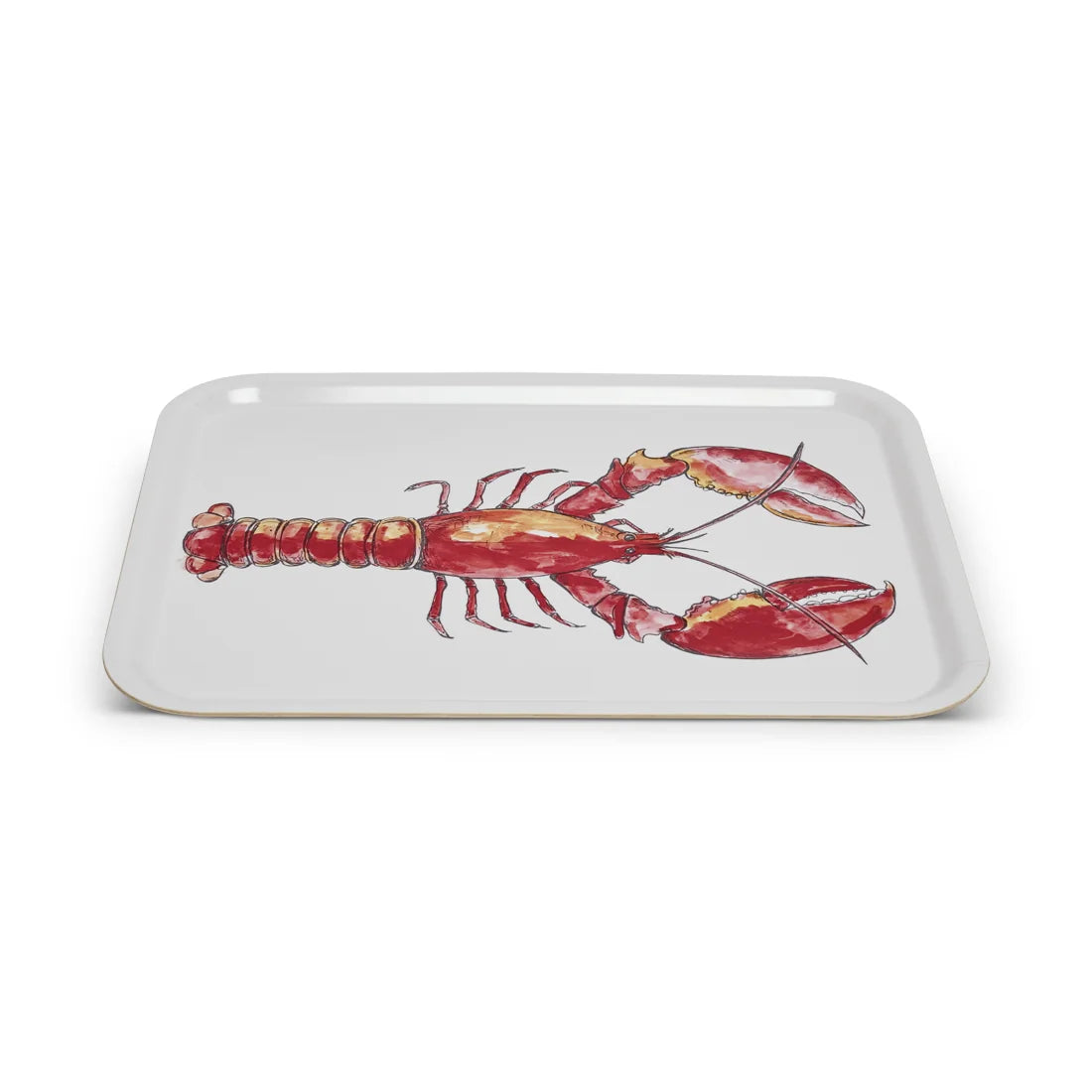 SHELLY LOBSTER TRAY (16.9"x13")