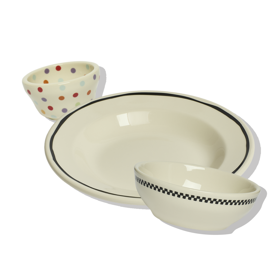 Ceramic bowls for cereal, soup, and everyday meals