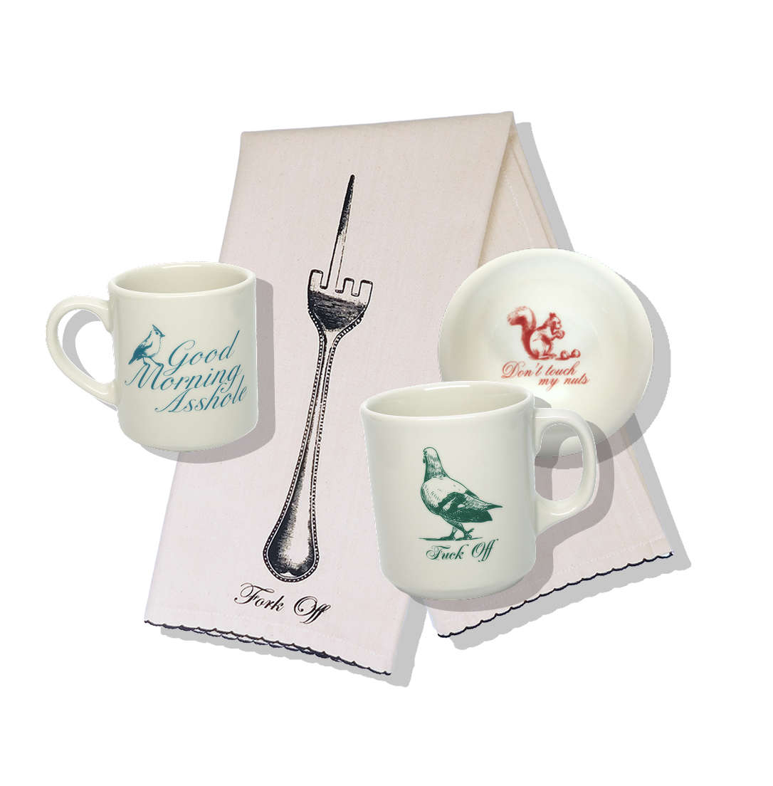Cheerful and friendly graphic dishware