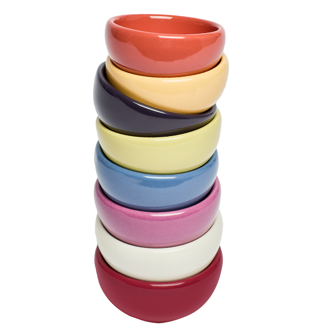 Bright and colorful ceramic dinnerware collection