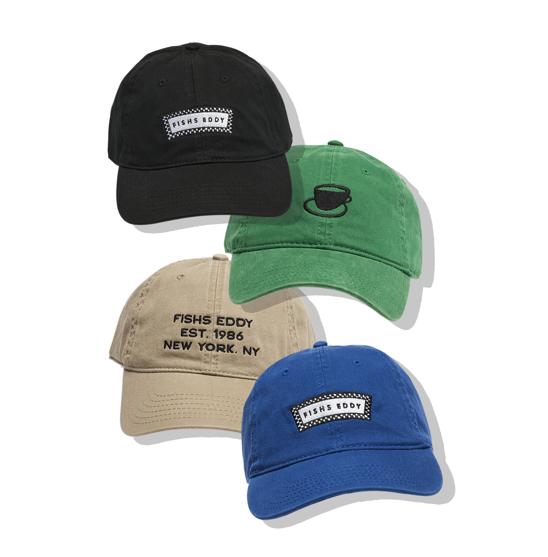 Casual embroidered Fishs Eddy dad hats