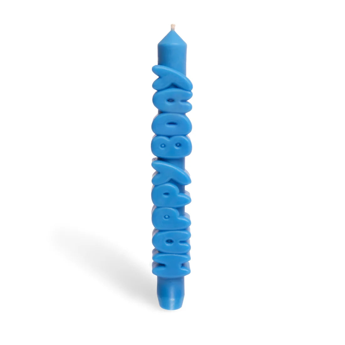 CANDLEHAND TAPER CANDLE - HAPPY BDAY: BLUE