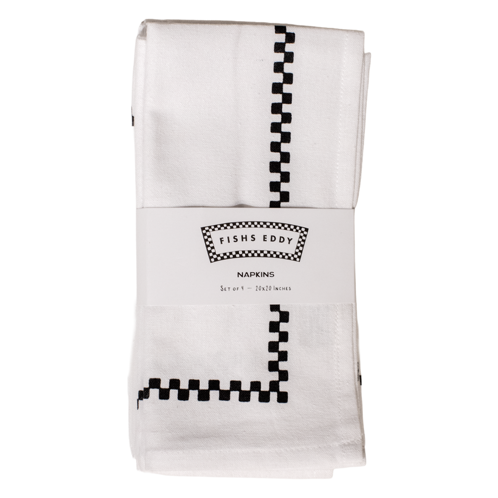 Logo Frame Check Pack Napkin crafted for coordinated table settings, adds texture and personality alongside plates bowls and glassware