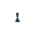 Candle Holder Blue - Sml decorative candle holder, with a distinctive, well-considered design that adds personality to everyday spaces; brings color and height to a table or mantel while giving taper candles a distinctive base. Primary product view highlights the overall design and proportions.