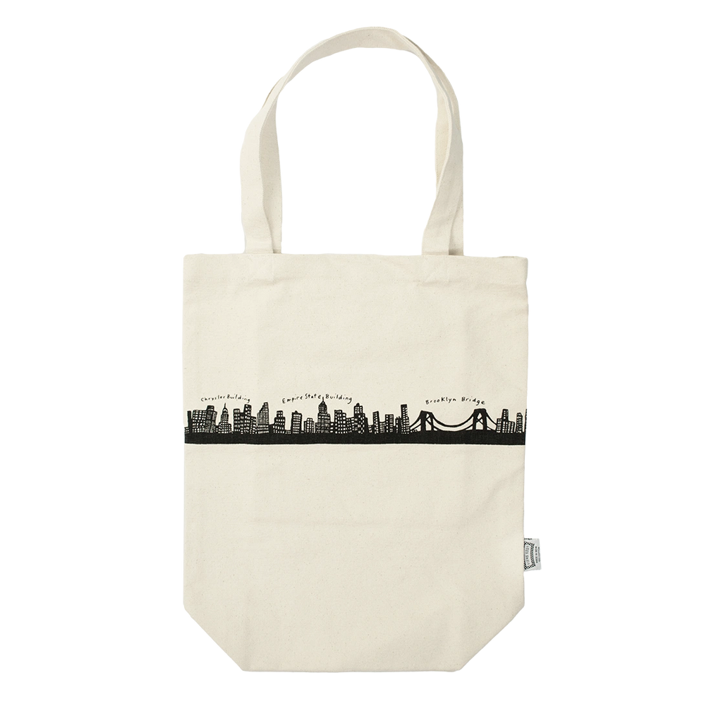 212 Skyline - Medium Canvas Tote reusable carryall, with eye-catching graphics or color designed to feel useful as well as expressive; a practical everyday bag for errands, books, groceries, commuting, or gifting. Primary product view highlights the overall design and proportions.