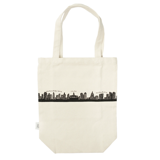 212 Skyline - Medium Canvas Tote reusable carryall, with eye-catching graphics or color designed to feel useful as well as expressive; a practical everyday bag for errands, books, groceries, commuting, or gifting. Alternate product view shows more of the shape, finish, and design details.