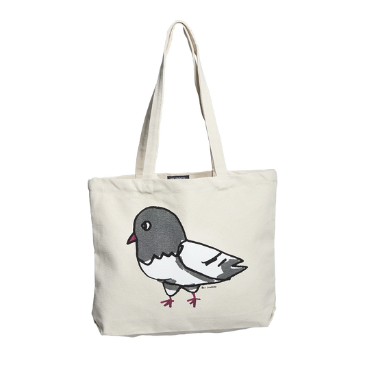 Ben Lenovitz - Pigeon Tote reusable carryall, with eye-catching graphics or color designed to feel useful as well as expressive; a practical everyday bag for errands, books, groceries, commuting, or gifting. Primary product view highlights the overall design and proportions.