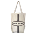 Brooklynese - Medium New Yawk Tote reusable carryall, with eye-catching graphics or color designed to feel useful as well as expressive; a practical everyday bag for errands, books, groceries, commuting, or gifting. Primary product view highlights the overall design and proportions.