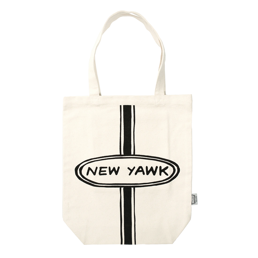 Brooklynese - Medium New Yawk Tote reusable carryall, with eye-catching graphics or color designed to feel useful as well as expressive; a practical everyday bag for errands, books, groceries, commuting, or gifting. Additional product view reveals more styling, construction, or packaging details.