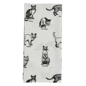 CAT TRICKS TEA TOWEL