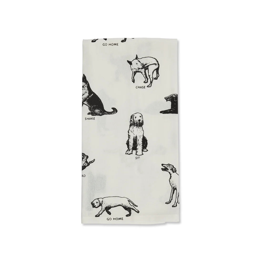 DOG TRICKS TEA TOWEL