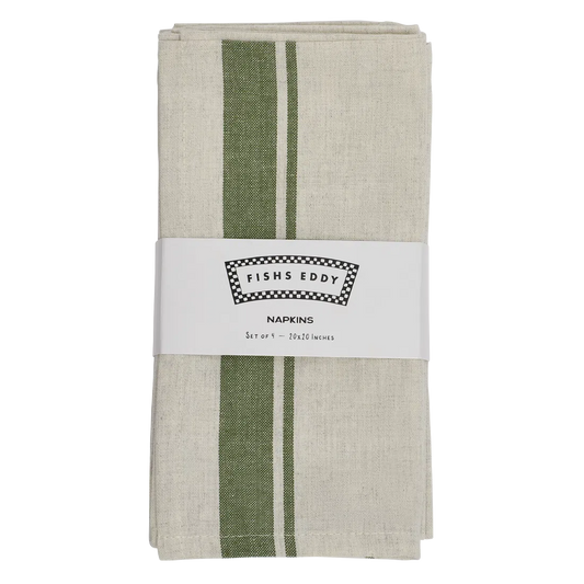Hl Greenband - 4 Pack Napkin table linen, with eye-catching graphics or color designed to feel useful as well as expressive; brings color and pattern to place settings while remaining practical for everyday meals and entertaining. Primary product view highlights the overall design and proportions.