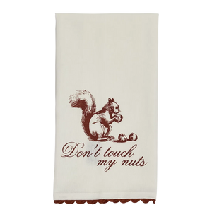 PLEASANTRIES - DON'T TOUCH MY NUTS TEA TOWEL