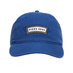 DAD HAT - CHECK LOGO - ROYAL BLUE