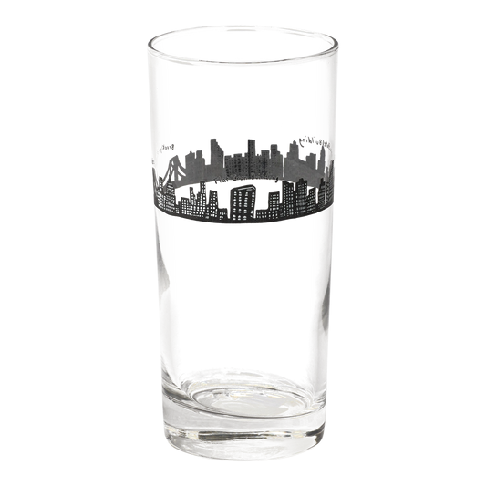 212 Skyline - Highball Glass tall glassware, with a crisp silhouette and decorative details that stand out on the table; well suited to water, iced drinks, cocktails, and everyday table settings. Alternate product view shows more of the shape, finish, and design details.