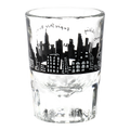 212 Skyline - Shot Glass compact glassware, with a crisp silhouette and decorative details that stand out on the table; a playful, space-saving piece for shots, tasting pours, or bar-cart display. Alternate product view shows more of the shape, finish, and design details.