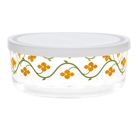 Vintage Floral - Loretta Storage Bowl with Lid versatile tableware, with a clean, polished finish and distinctive shape or artwork; useful for cereal, soup, snacks, sides, desserts, or everyday prep and serving. Primary product view highlights the overall design and proportions.