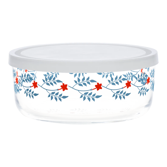 Vintage Floral - Tammy Storage Bowl with Lid versatile tableware, with a clean, polished finish and distinctive shape or artwork; useful for cereal, soup, snacks, sides, desserts, or everyday prep and serving. Primary product view highlights the overall design and proportions.
