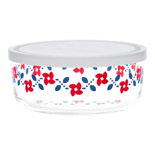 Vintage Floral - Patsy Storage Bowl with Lid versatile tableware, with a clean, polished finish and distinctive shape or artwork; useful for cereal, soup, snacks, sides, desserts, or everyday prep and serving. Primary product view highlights the overall design and proportions.