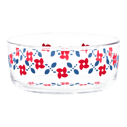 Vintage Floral - Patsy Storage Bowl with Lid versatile tableware, with a clean, polished finish and distinctive shape or artwork; useful for cereal, soup, snacks, sides, desserts, or everyday prep and serving. Alternate product view shows more of the shape, finish, and design details.
