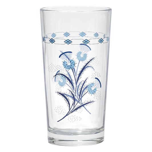 Wine Glass Blue stemmed glassware, with a crisp silhouette and decorative details that stand out on the table; a colorful way to serve wine or sparkling drinks while adding personality to the table. Primary product view highlights the overall design and proportions.