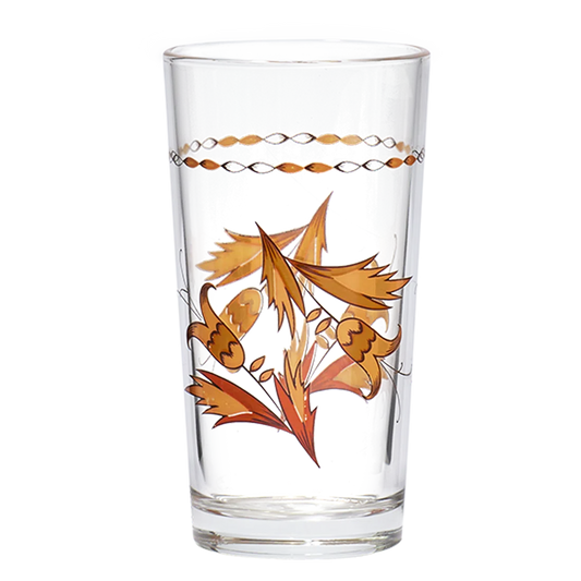 Wine Glass Orange stemmed glassware, with a crisp silhouette and decorative details that stand out on the table; a colorful way to serve wine or sparkling drinks while adding personality to the table. Primary product view highlights the overall design and proportions.