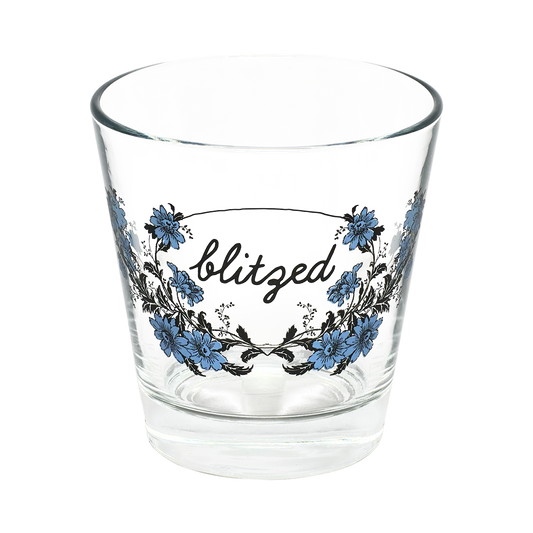 Influence - Blitzed Tumbler decorative glassware, with a crisp silhouette and decorative details that stand out on the table; versatile for water, cocktails, juice, or building a more expressive glassware mix. Alternate product view shows more of the shape, finish, and design details.
