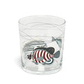 MUSEUM FISH STRIPES LOWBALL  (12.17OZ)