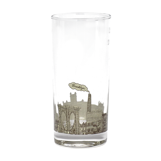 Brooklyn - Highball Glass tall glassware, with a crisp silhouette and decorative details that stand out on the table; well suited to water, iced drinks, cocktails, and everyday table settings. Primary product view highlights the overall design and proportions.