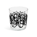Bike stack lowball glass at a slight angle showing the rim