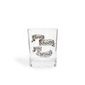 Three Sheets to the Wind shot glass, straight-on side view