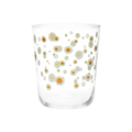 Daisies Juice Glass compact glassware, with a crisp silhouette and decorative details that stand out on the table; an easy everyday size for juice, water, small cocktails, or breakfast service. Primary product view highlights the overall design and proportions.