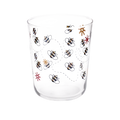 Bees Juice Glass compact glassware, with a crisp silhouette and decorative details that stand out on the table; an easy everyday size for juice, water, small cocktails, or breakfast service. Alternate product view shows more of the shape, finish, and design details.