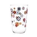 Daisies & Bees Tumbler decorative glassware, with a crisp silhouette and decorative details that stand out on the table; versatile for water, cocktails, juice, or building a more expressive glassware mix. Primary product view highlights the overall design and proportions.