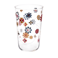 Daisies & Bees Tumbler decorative glassware, with a crisp silhouette and decorative details that stand out on the table; versatile for water, cocktails, juice, or building a more expressive glassware mix. Alternate product view shows more of the shape, finish, and design details.