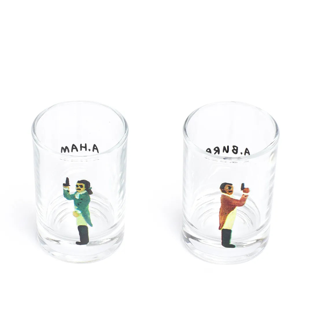 HAMILTON - DUELING SHOT GLASS SET - BOXED (1.85OZ)